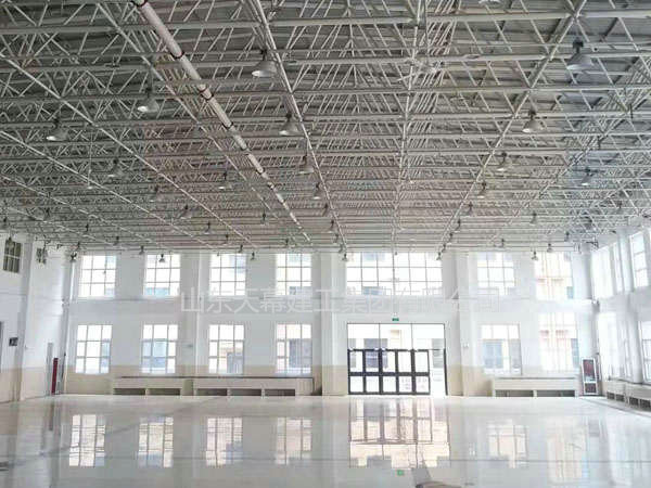 黎阳双语学校餐厅网架封闭工程